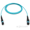 MPO Trunk Cable 12F 24F OM3 AQUA